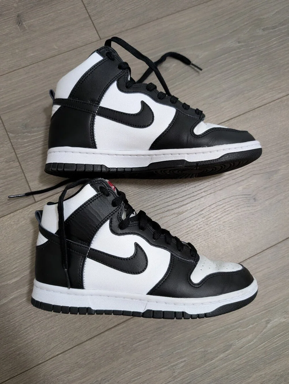 Nike Dunk High-Top Retro Panda Black White Sneakers Women's Size 7• DD1869-103🐼